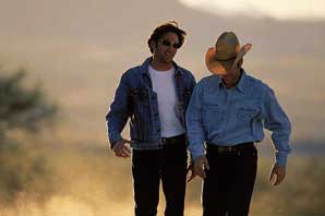 Levis Bootcut, 2 guys in desert-Arizona-James O'Mara