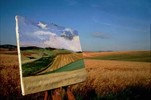 Pienza Landscape Painting, Tuscany-James O'Mara
